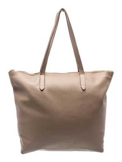 Pre-owned Cuyana Leather Tote In Neutrals