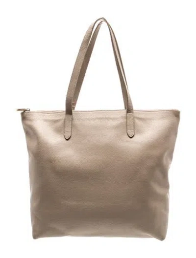 Pre-owned Cuyana Leather Tote In Neutrals