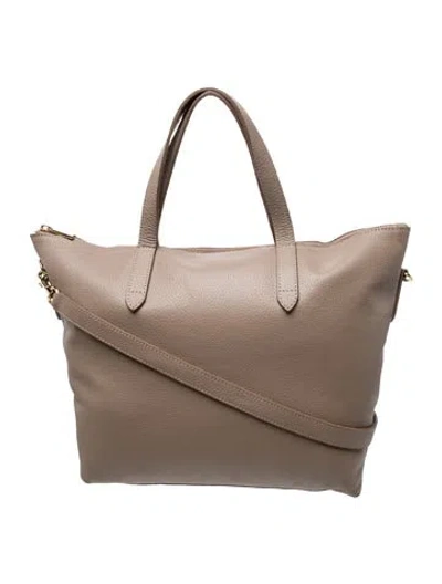 Pre-owned Cuyana Leather Tote In Neutrals