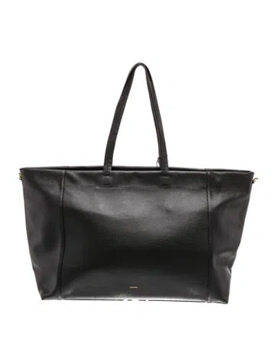 Pre-owned Cuyana Leather Tote W/ Tags In Black