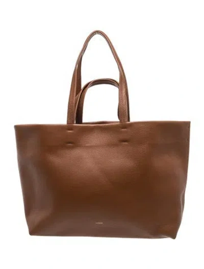 Pre-owned Cuyana Leather Tote W/ Tags In Brown