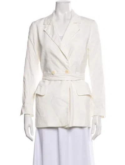 Pre-owned Cuyana Linen Blazer In Neutral
