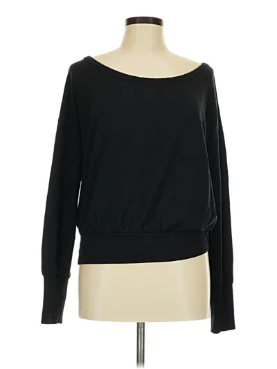 Pre-owned Cuyana Long Sleeve Top Black Boatneck Tops