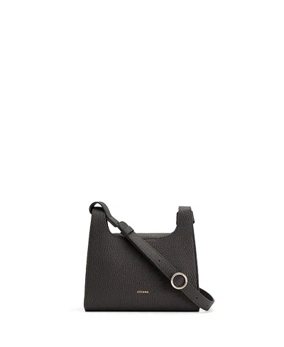 Cuyana Mini Double Loop Bag In Black