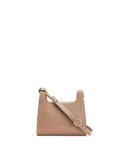 Cuyana Mini Double Loop Bag In Brown
