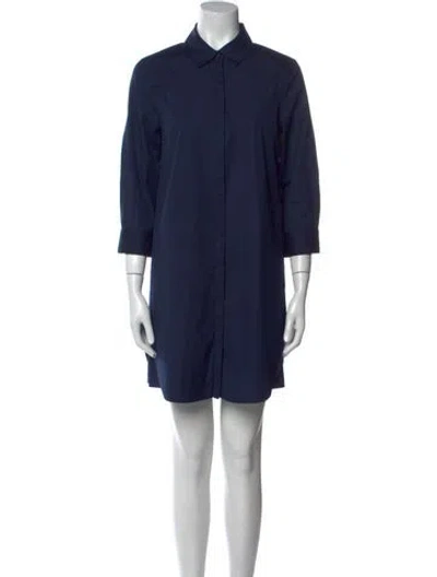 Pre-owned Cuyana Mini Dress In Blue