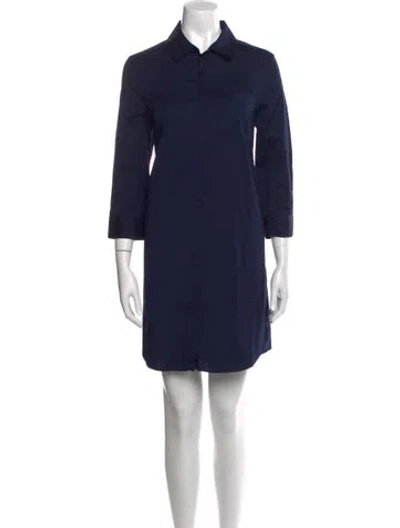 Pre-owned Cuyana Mini Dress In Blue