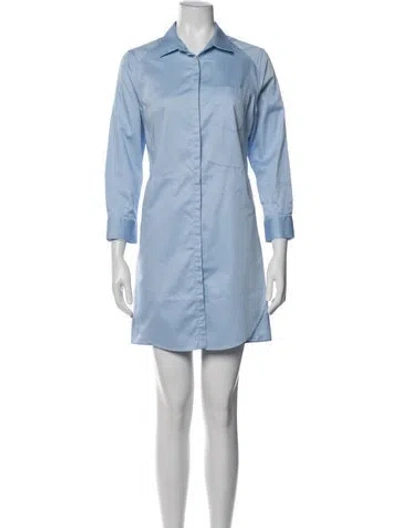 Pre-owned Cuyana Mini Dress In Blue