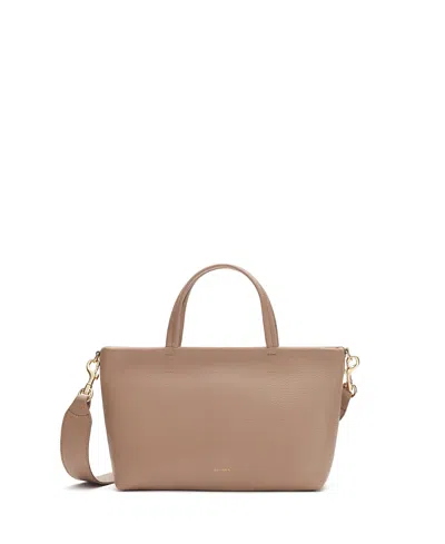 Cuyana Mini Easy Zipper Tote In Brown
