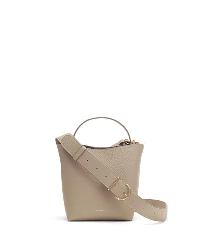 Cuyana Mini Linea Bucket Bag In Gray