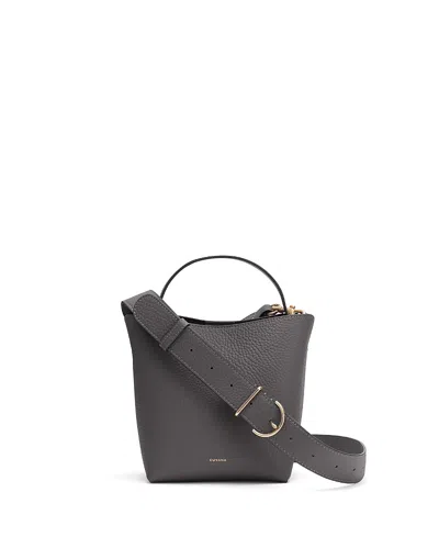 Cuyana Mini Linea Bucket Bag In Gray