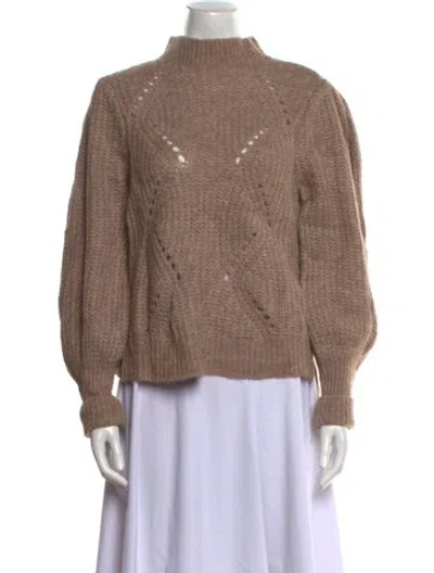 Pre-owned Cuyana Mock Neck Sweater In Neutral