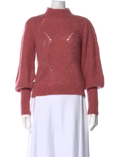 Pre-owned Cuyana Mock Neck Sweater In Red