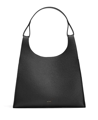 Cuyana Oversized Double Loop Bag In Black