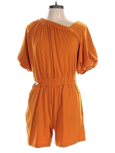 Pre-owned Cuyana Romper In Orange