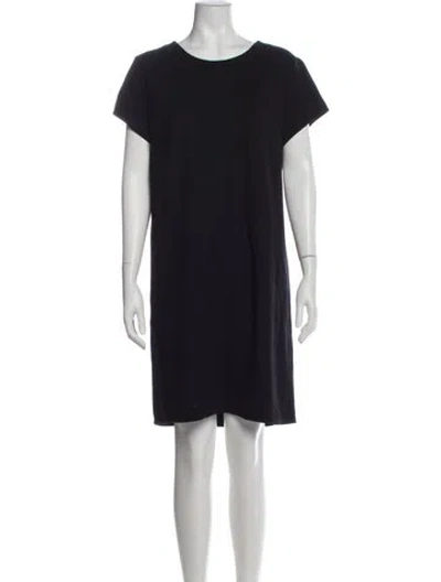 Pre-owned Cuyana Scoop Neck Knee-length Dress In Blue