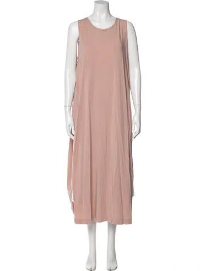 Pre-owned Cuyana Scoop Neck Long Dress In Neutral