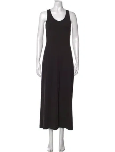 Pre-owned Cuyana Scoop Neck Long Dress W/ Tags In Black