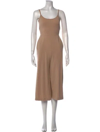 Pre-owned Cuyana Scoop Neck Mini Dress In Neutral