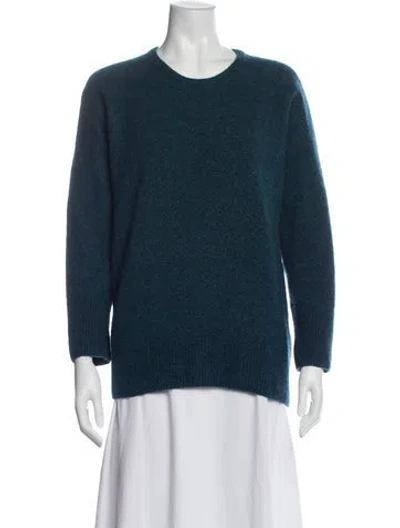 Pre-owned Cuyana Scoop Neck Sweater In Blue