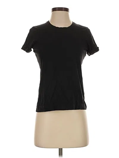 Pre-owned Cuyana Short Sleeve Turtleneck In Black