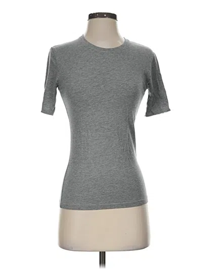 Pre-owned Cuyana Short Sleeve Turtleneck In Gray