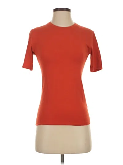 Pre-owned Cuyana Short Sleeve Turtleneck In Orange