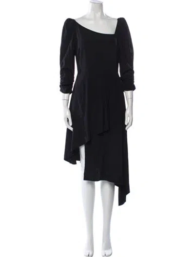 Pre-owned Cuyana Silk Long Dress In Gray