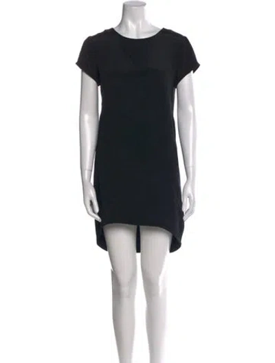 Pre-owned Cuyana Silk Mini Dress In Black