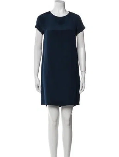 Pre-owned Cuyana Silk Mini Dress In Black