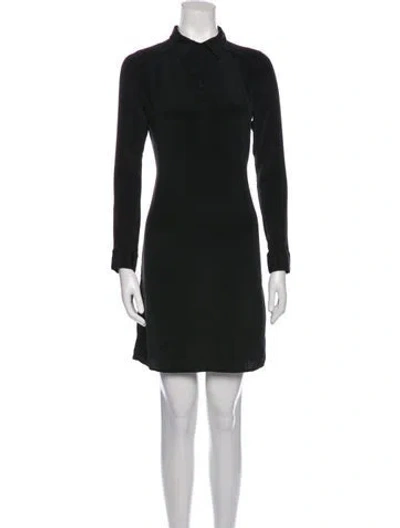 Pre-owned Cuyana Silk Mini Dress In Black