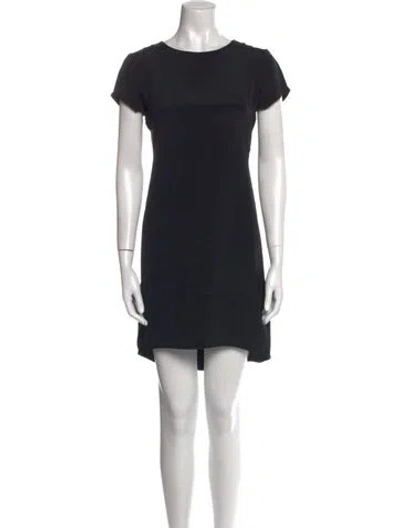 Pre-owned Cuyana Silk Mini Dress In Black