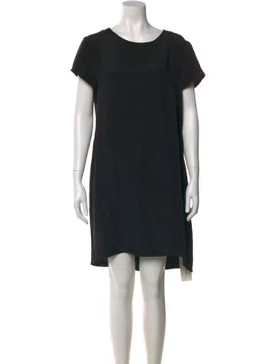 Pre-owned Cuyana Silk Mini Dress In Black