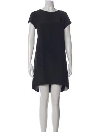 Pre-owned Cuyana Silk Mini Dress In Black