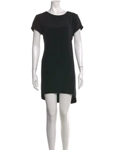 Pre-owned Cuyana Silk Mini Dress In Black