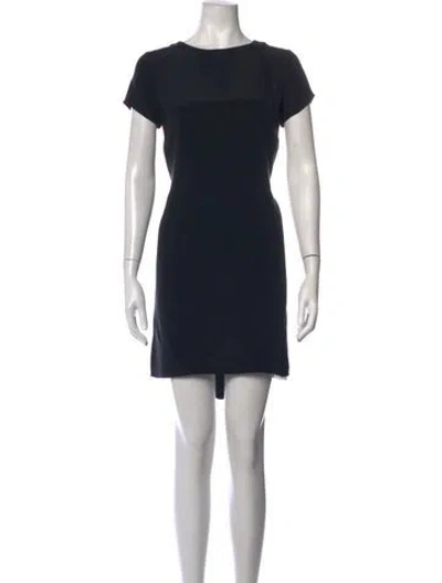 Pre-owned Cuyana Silk Mini Dress In Black