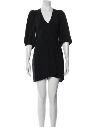Pre-owned Cuyana Silk Mini Dress In Blue