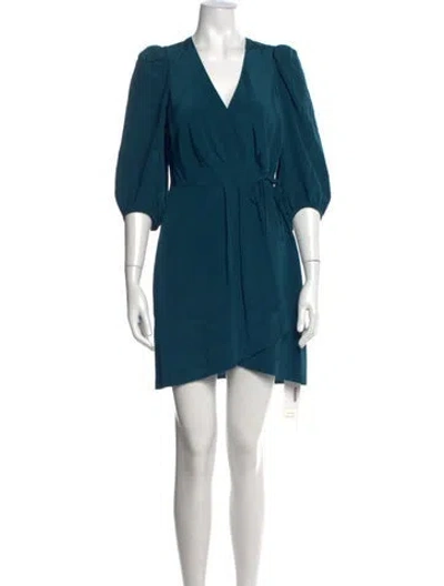 Pre-owned Cuyana Silk Mini Dress W/ Tags In Blue