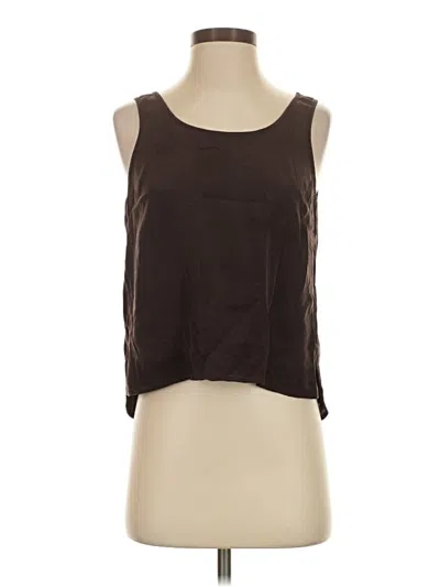Pre-owned Cuyana Sleeveless Top Brown Scoop Neck Tops