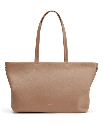 Cuyana Small Easy Zipper Tote In Brown