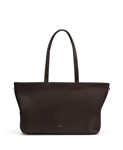 Cuyana Small Easy Zipper Tote In Brown