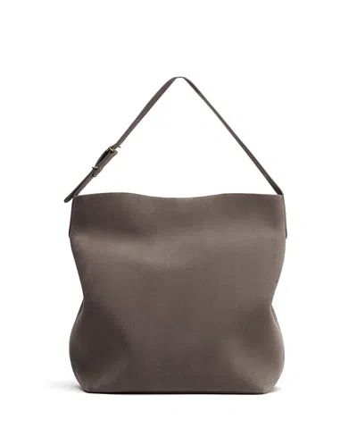 Cuyana Suede Camina Bucket Bag In Brown