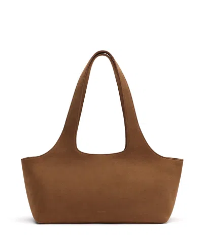 Cuyana Suede East West System Tote In Pink