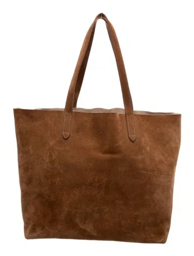 Pre-owned Cuyana Suede Shoulder Bag In Brown