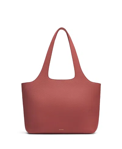 Cuyana System Zipper 13 Laptop Tote In Burgundy