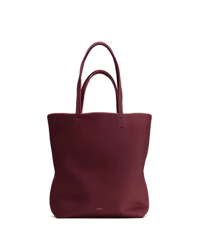 Cuyana Tall Easy Tote In Burgundy