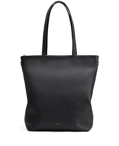 Cuyana Tall Easy Zipper Tote In Black