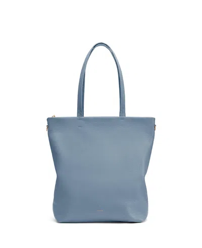 Cuyana Tall Easy Zipper Tote In Blue