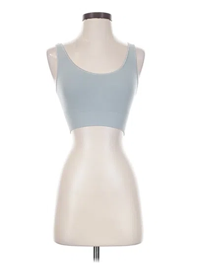 Pre-owned Cuyana Tank Top Blue Strapless Neckline Tops