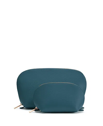 Cuyana Travel Case Set In Blue